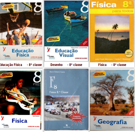 Livros da 8ª Classe do Ensino Secundário em Moçambique