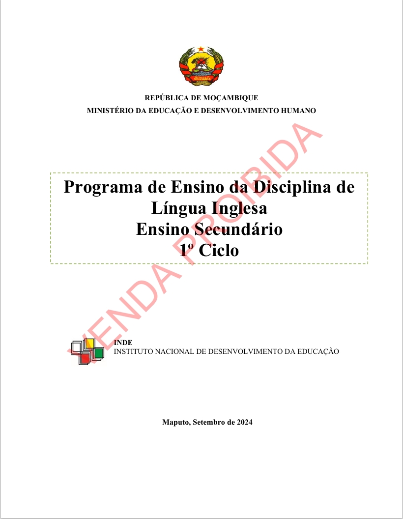 Programa de Ensino de Inglês do 1º Ciclo do Ensino Secundário (Novo 2026)