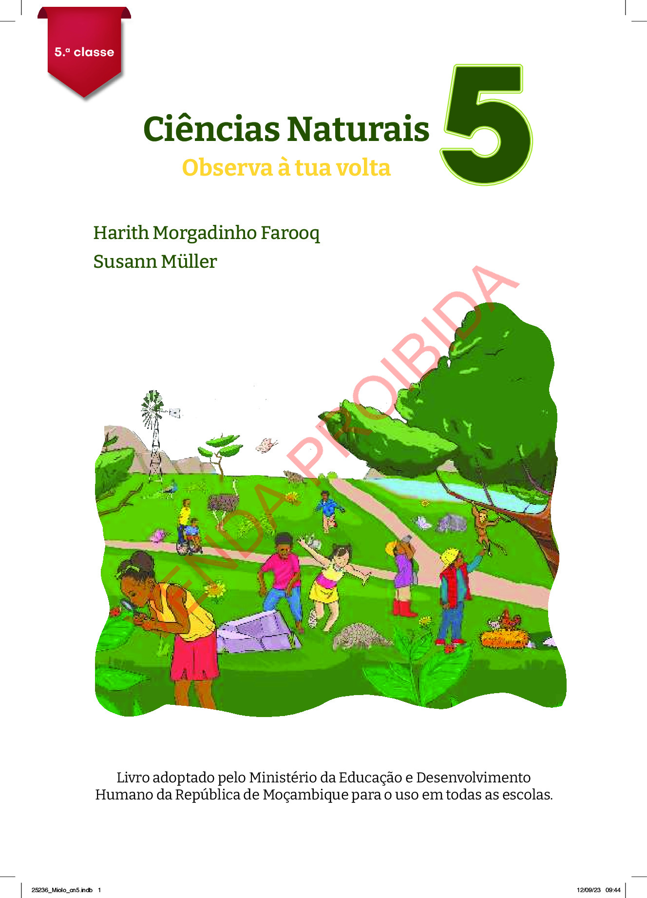 Ciências Naturais da 5ª Classe (MINEDH Moçambique 2023) Baixar Livro em PDF