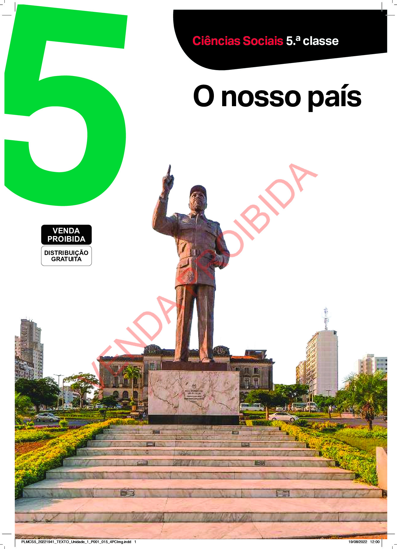 Ciências Sociais da 5ª Classe (MINEDH Moçambique 2023) Baixar Livro em PDF