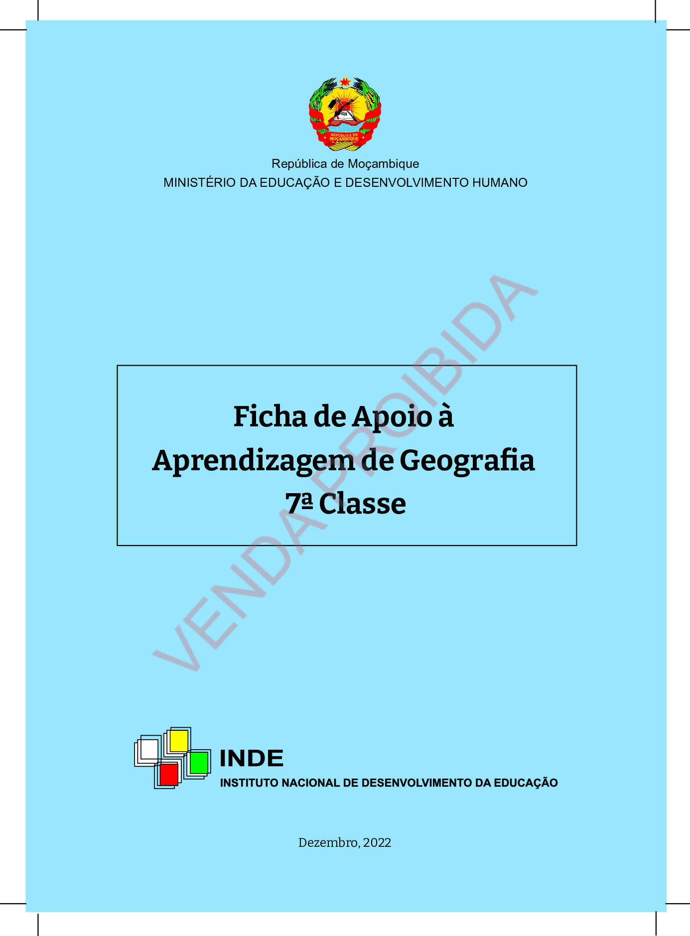 Geografia da 7ª Classe (Ficha de Aprendizagem -Moçambique) Baixar Livro em PDF