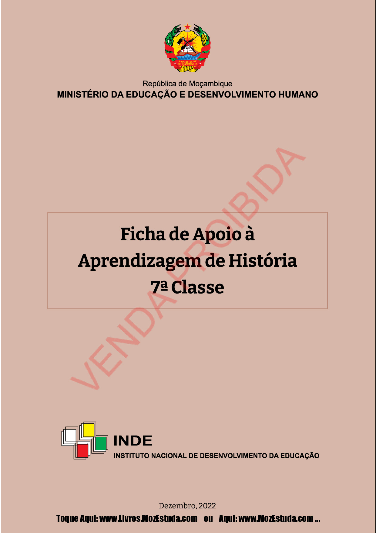 História da 7ª Classe (Ficha de Aprendizagem -Moçambique) Baixar Livro em PDF