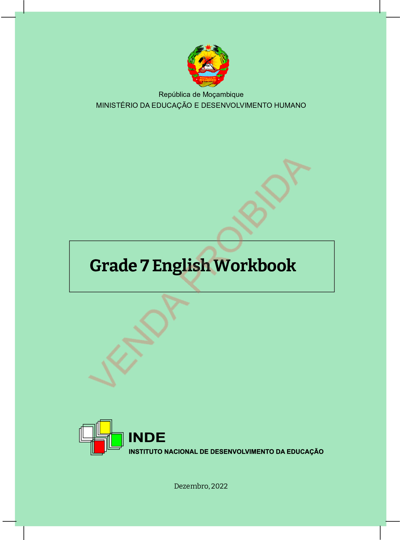 Inglês da 7ª Classe (Ficha de Aprendizagem -Moçambique) Baixar Livro em PDF