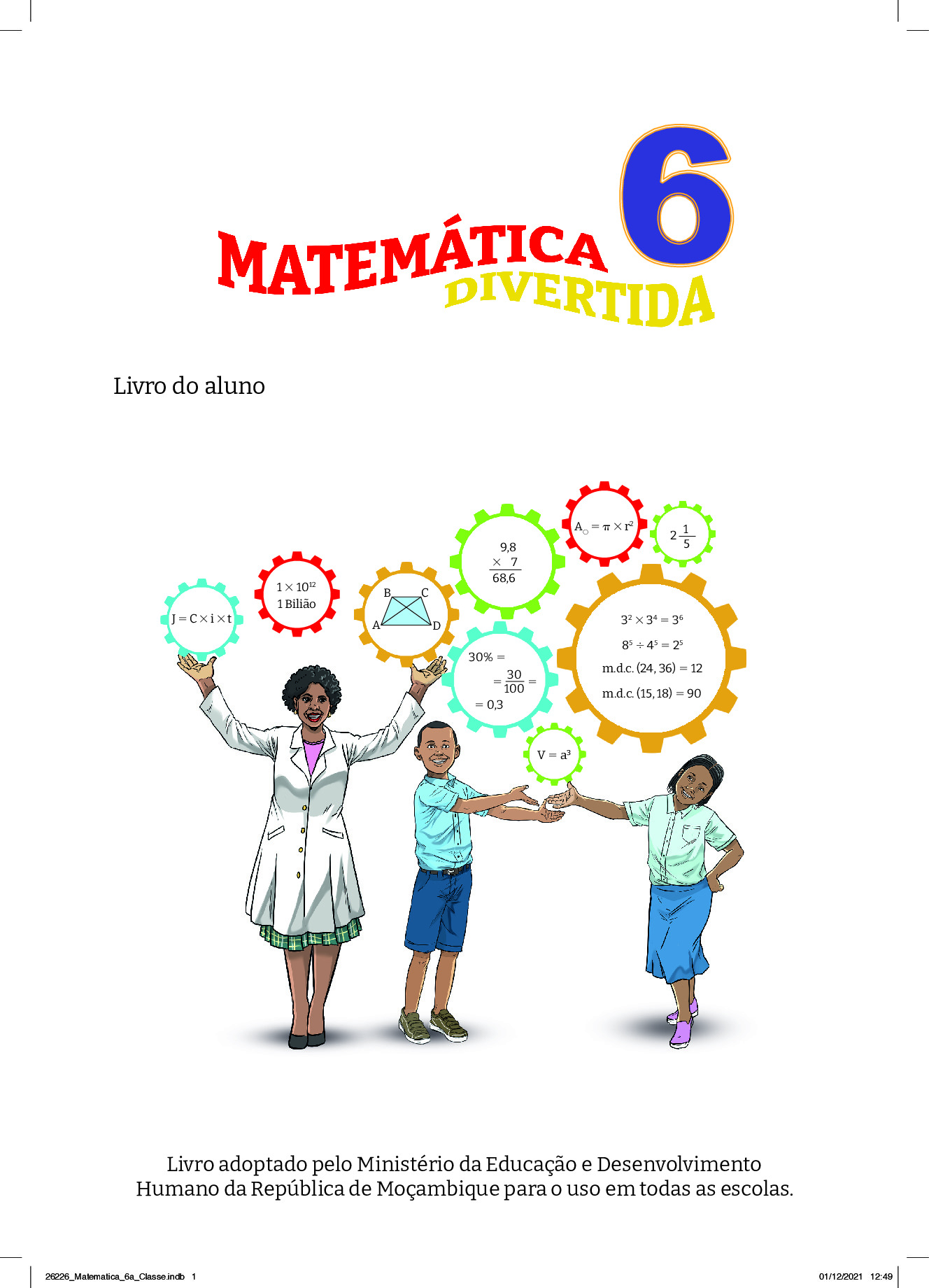 Matemática da 6ª Classe (MINEDH Moçambique 2024) Baixar Livro em PDF